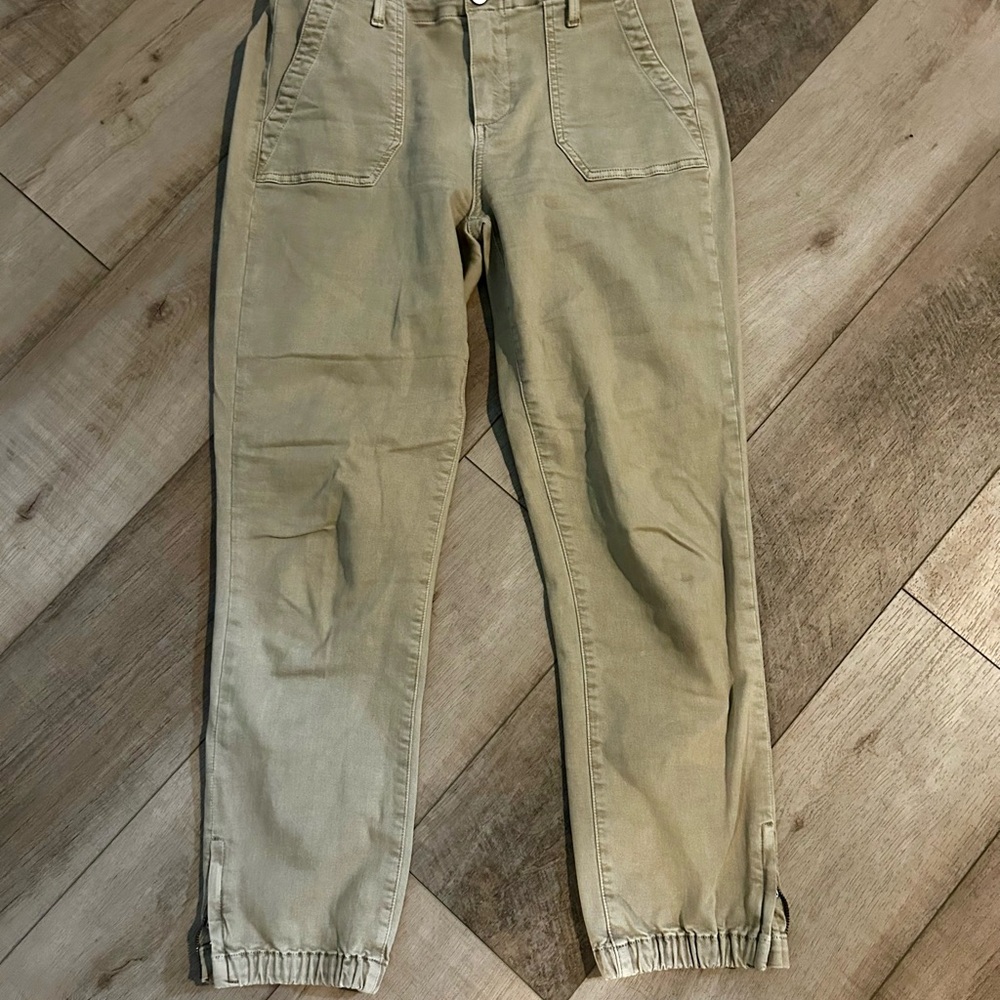 PAIGE Tan Chinos with Elastic Cuffs